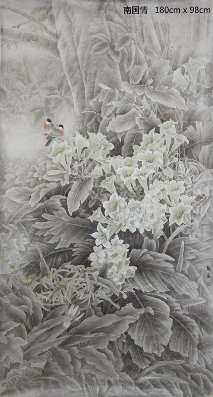 杨箴廉工笔画作品欣赏